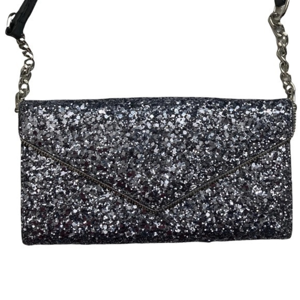 Rebecca minkoff silver glitter crossbody bag